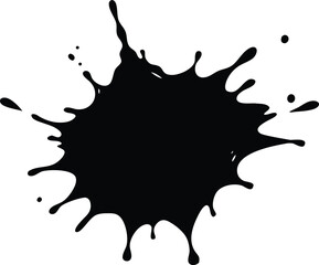 Paint splash silhouette vector for modern art and background effects