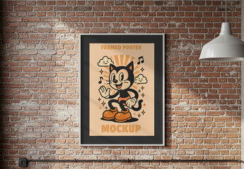 White Poster Frame Mockup