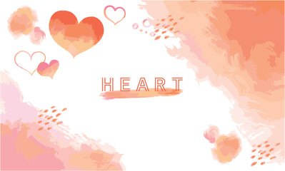 ハートのフレームセット