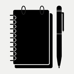 notebook and pen