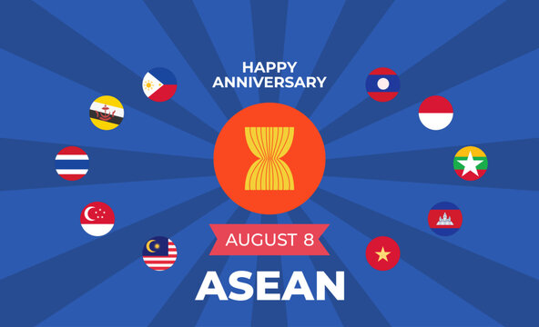 Asean anniversary day flyer