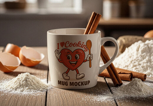 Porcelain Mug Mockup