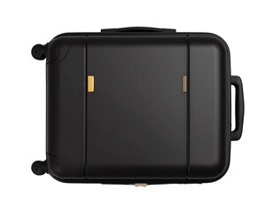 Stylish black suitcase for modern travelers.