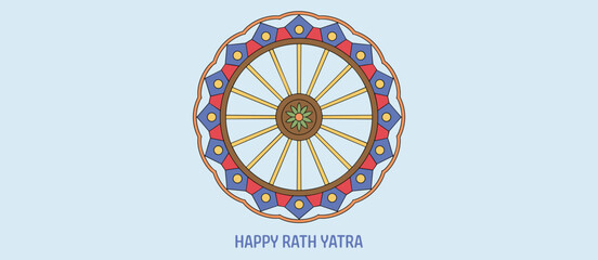 Obraz premium Happy Rath Yatra, festival, hinduism, religion, chariot, celebration, indian, culture, spirituality, tradition