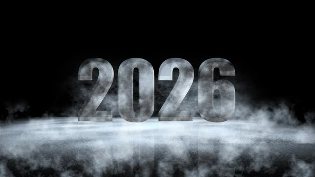 2026 letters frozen in the cold darkness