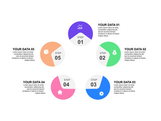 Process Circle Infographic for Business Presentation