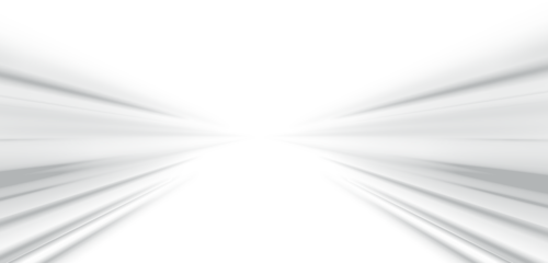 Vector illustration of neon stripes and glowing trail with light effects, dynamic police flash and car motion blur on dark highway road in a futuristic transport scene.

