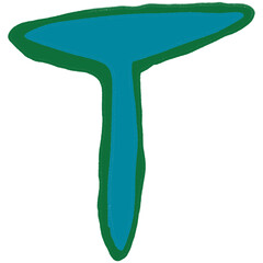 hand drawing unique ugly abjad font 