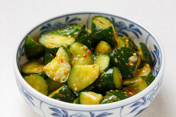 キュウリのピリ辛あえ