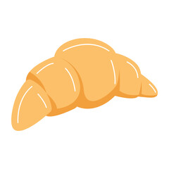 Fresh Baked Croissant Pastry Illustration