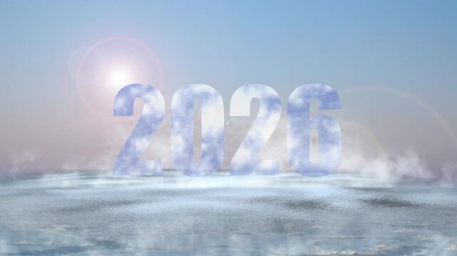 iced letters shining in the chilly winter morning glow