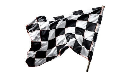 racing flag isolated on white