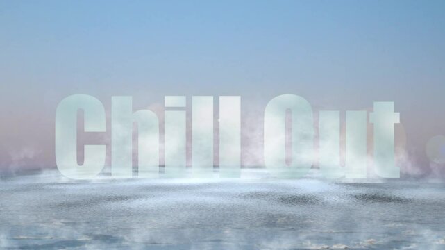 iced letters shining in the chilly winter morning glow