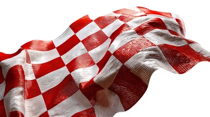 racing flag isolated on white