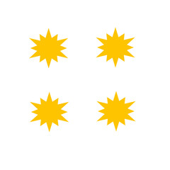 Bright sun illustration for sunny weather Vector