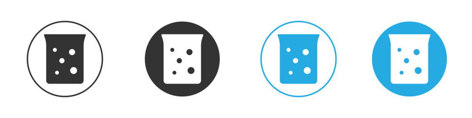 Hard Water icon set. Black solid flat doodle graphic design set