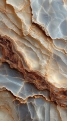 Beautiful layers of textured stone with earthy tones and soft colors enhance natural elegance in a serene setting