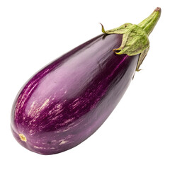 Eggplant splash isolated on transparent background  
