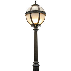 Street lamp isolated on transparent background  
