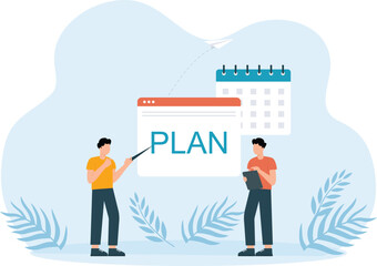 Project Plans,People consult on projects trending concept
