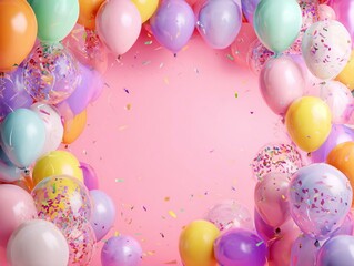 birthday background theme bright colors Generated image