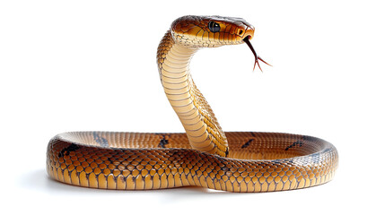 Naklejka premium snake on white background