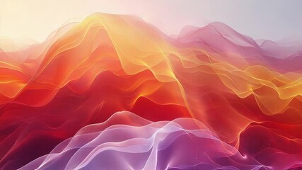 Colorful Abstract Mountain Range Animation Background for Creative Projects - Powered by Adobe