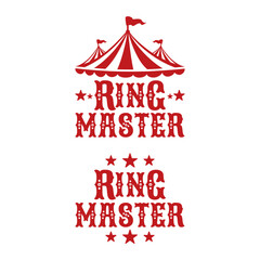 Ring Master Circus Themed Design