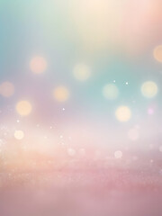 Dreamy Pastel Bokeh Background with Soft Gradient Glow and Sparkle Light Effect, ai