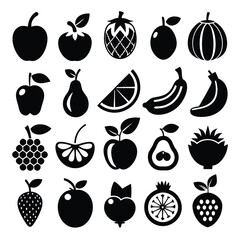 A set of fruits icon vector illustration