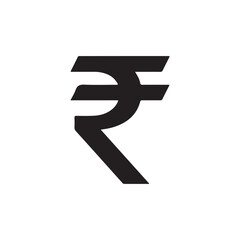 Indian rupee icon isolated. simple vector icon on white background