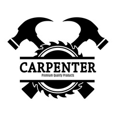 Carpenter Premium Quality Products Logo Design