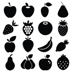 A set of fruits icon vector illustration