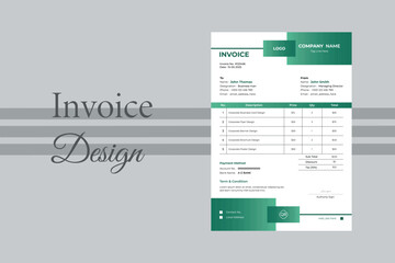 Professional Invoice Template | Corporate, Minimal & Printable Billing Design