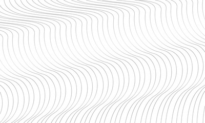 Minimal Wavy Line Pattern on White Background – Abstract Vector Design