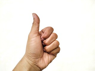 hand with thumb up