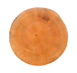cut of a wooden board isolated on white