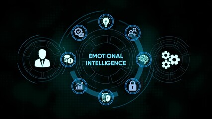 Visual representation of emotional intelligence concepts for business leadership and development