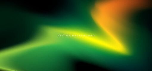 Green and yellow gradient on dark background. You use can banner, brochre, presentation.