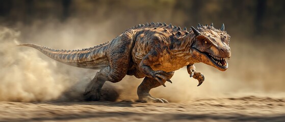 Carnotaurus in a sprinting pose