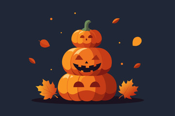 halloween pumpkin vector illustration