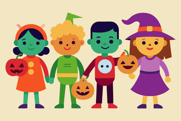 happy children with apples