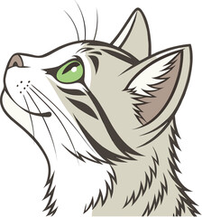 Cute Cat Wearing a Hat Close-Up – Funny and Adorable Pet Portraitvector.