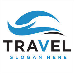 Travel agency logo design template