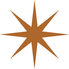 minimalist star drawing icon