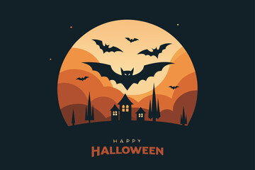 halloween background with pumpkin