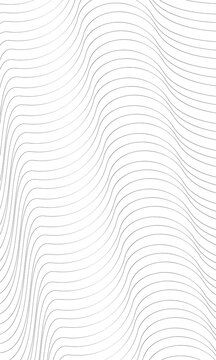 Minimal Wavy Line Pattern on White Background