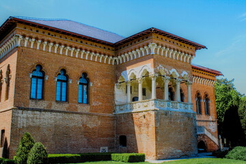 Mogosoaia Palace in Romania – Brancovenesc Architectural Style on a Sunny Day