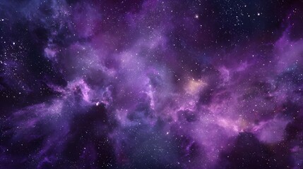 Obraz premium Beautiful galaxy background with purple colors stars space sky background