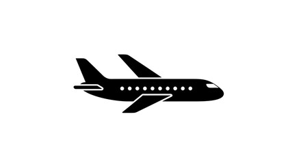 Fototapeta premium commercial airliner in the sky on a white background